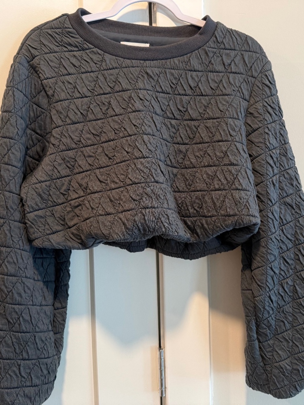 Love & Harmony Bubble Crop Top Sz m